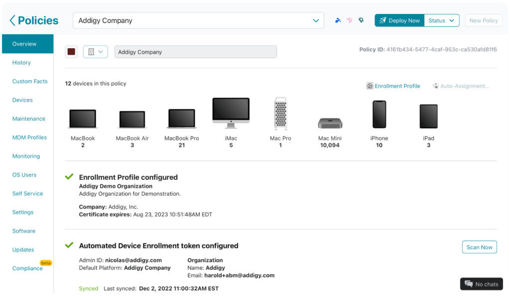 From fleet-wide settings to CEO-only exceptions