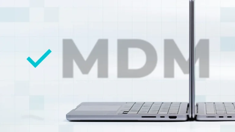 Composition with two Macbooks and MDM legacy in the back.