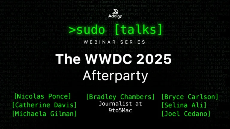 Addigy Sudo Talks WWDC 2025 After party art.