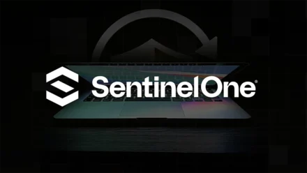 Sentinel One and Addigy Security Suite logos on a Macbook Pro