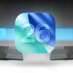 Macbooks migrating folders with OS26 icon on front