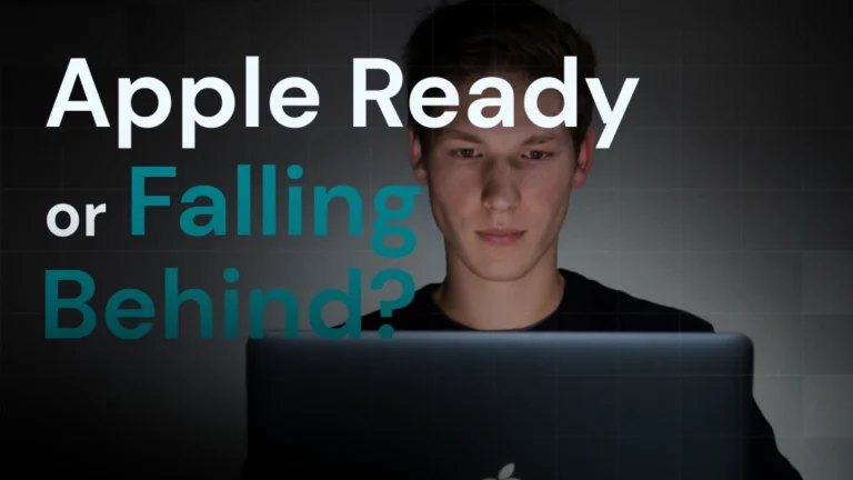 Apple ready or falling behind title with IT admin with a Macbook Pro