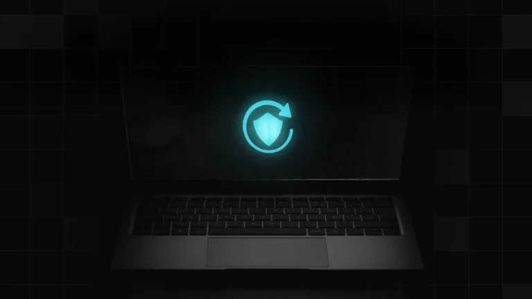 Macbook Pro with Addigy Security Suite logo on screen