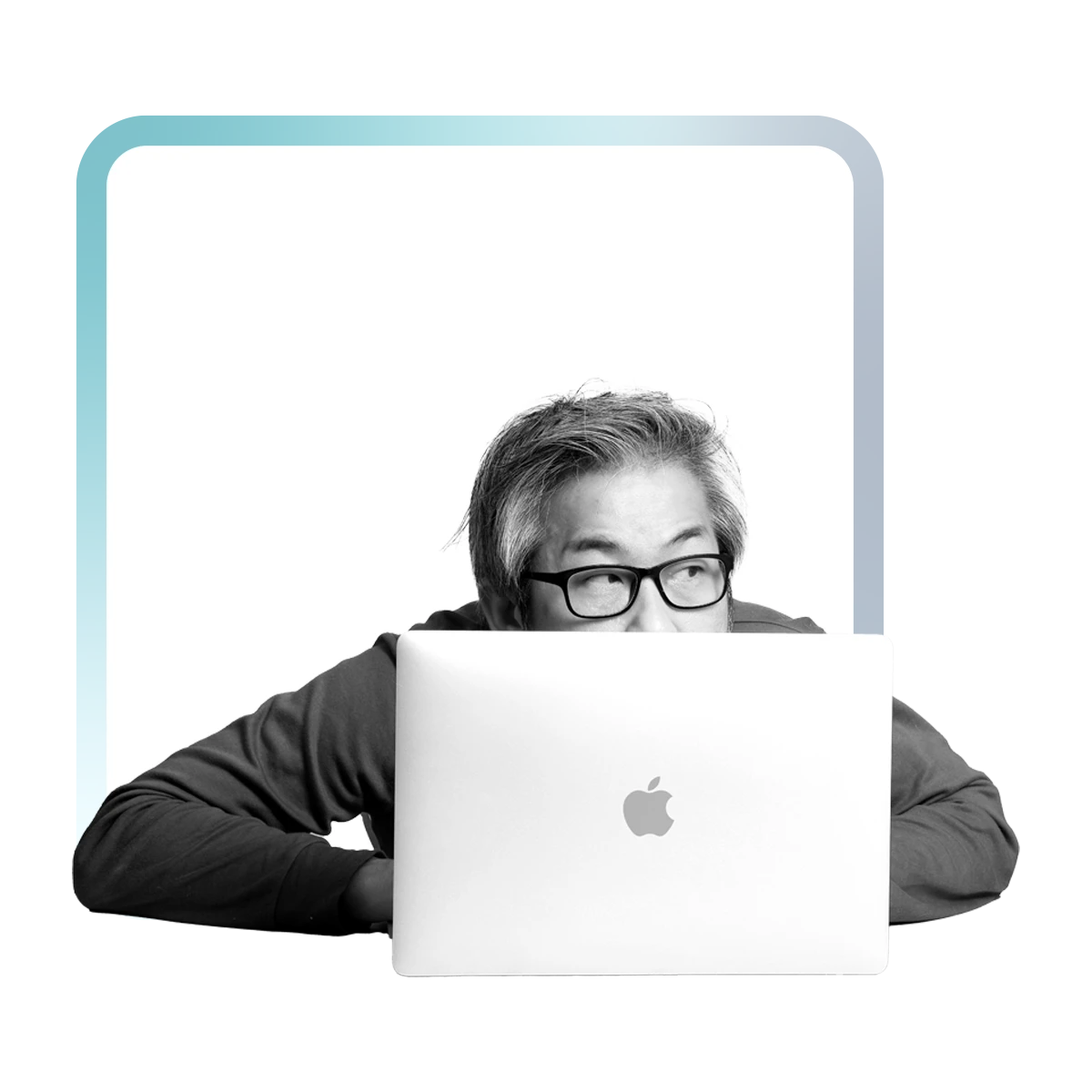 IT manager with Macbook Pro