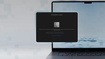 Apple device showing Activation Lock setup screen