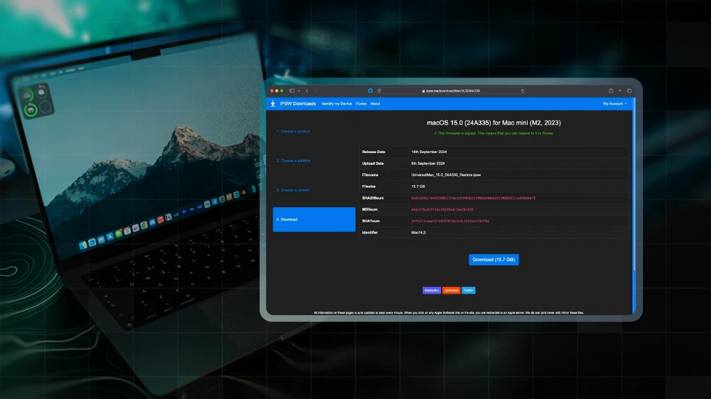 Progress screen showing macOS restore in progress on Apple silicon Mac.