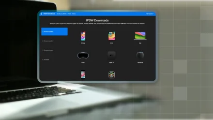Platform selection screen showing macOS, iOS, iPadOS, and other Apple platforms