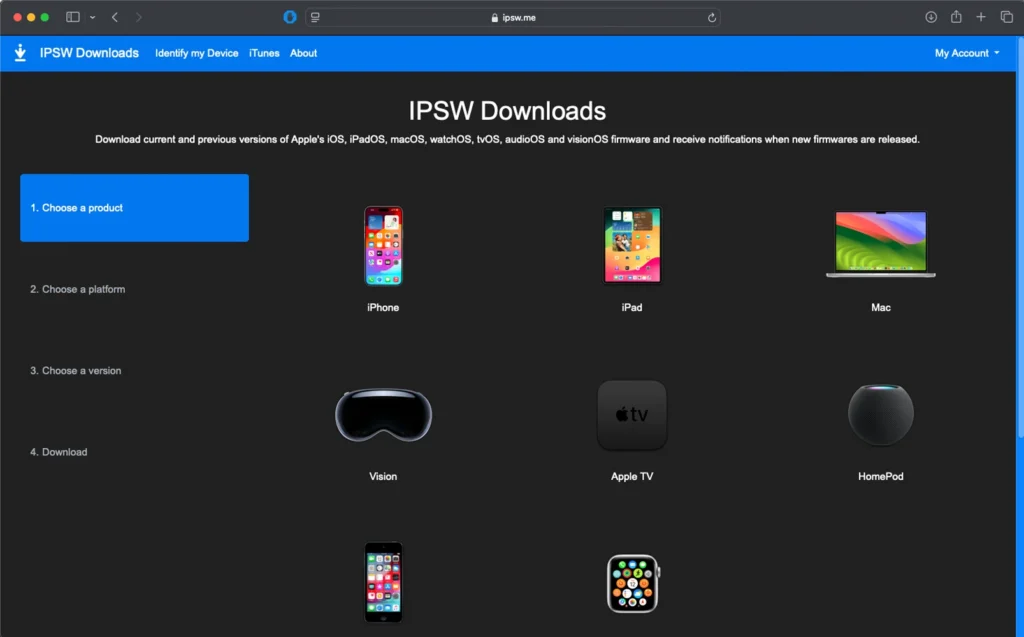 IPSW download