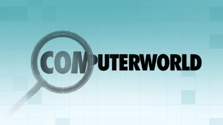 Computerworld logo over Addigy teal background grid