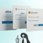 Character illustration pointing to different SSO solutions
