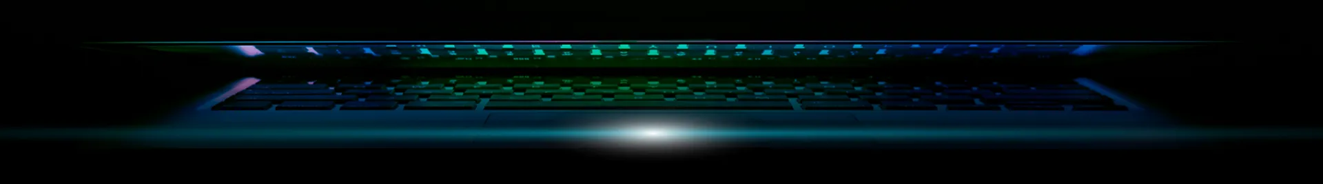 Macbook Pro with flare effect
