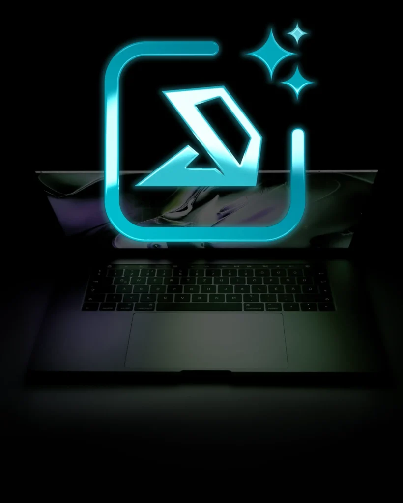 Addigy Intelligence logo with a Macbook Pro on the background